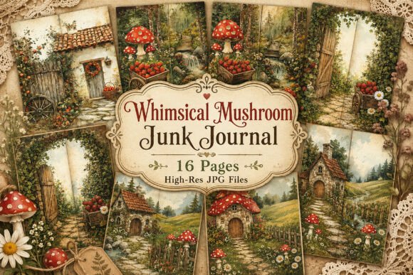Download Vintage Dragonfly Wildflower Paper Set - Premium Resources