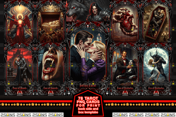 Download Custom Tarot Cards 78 Vampire Gothic - Cards Collection
