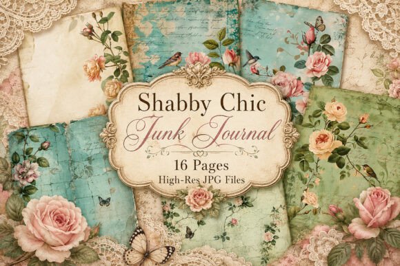 Download Vintage Floral Botanical Collage Paper - Premium Resources