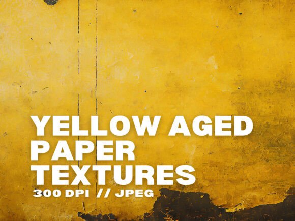 Download 10 Yellow Aged Paper Textures - Aged paper textures Collection